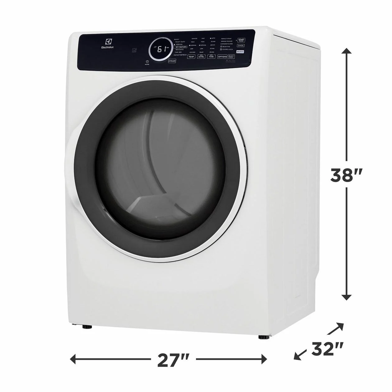 Electrolux ELFE7437AW Front Load Perfect Steam™ Electric Dryer with Instant Refresh - 8.0 Cu. Ft. - Image 2