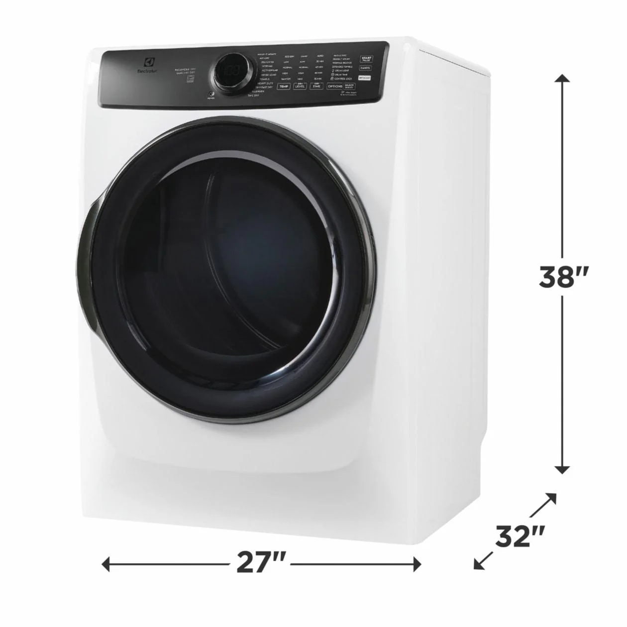 Electrolux ELFE7738AW Front Load Perfect Steam™ Electric Dryer with Balanced Dry™ and Instant Refresh - 8.0 Cu. Ft. - Image 2