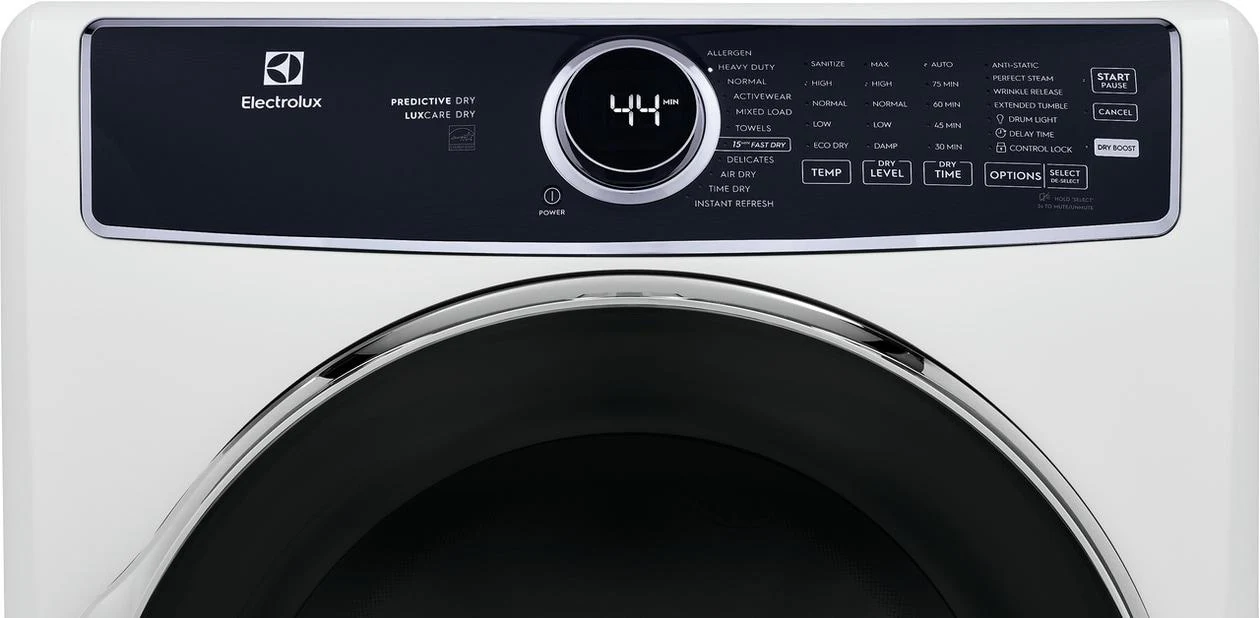 Electrolux ELFG7637AW Front Load Perfect Steam™ Gas Dryer with LuxCare® Dry and Instant Refresh - 8.0 Cu. Ft. - Image 5