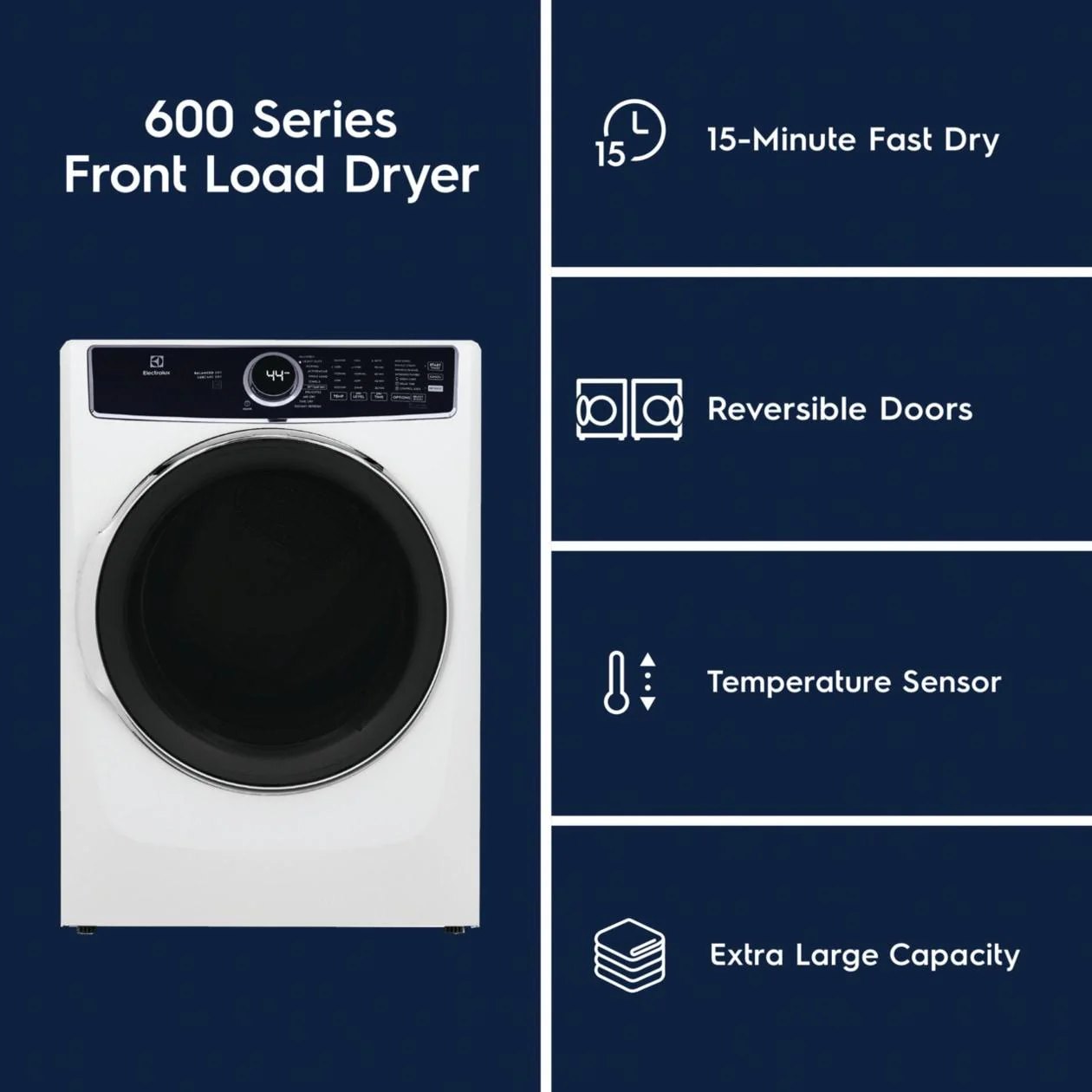 Electrolux ELFG7637AW Front Load Perfect Steam™ Gas Dryer with LuxCare® Dry and Instant Refresh - 8.0 Cu. Ft. - Image 8