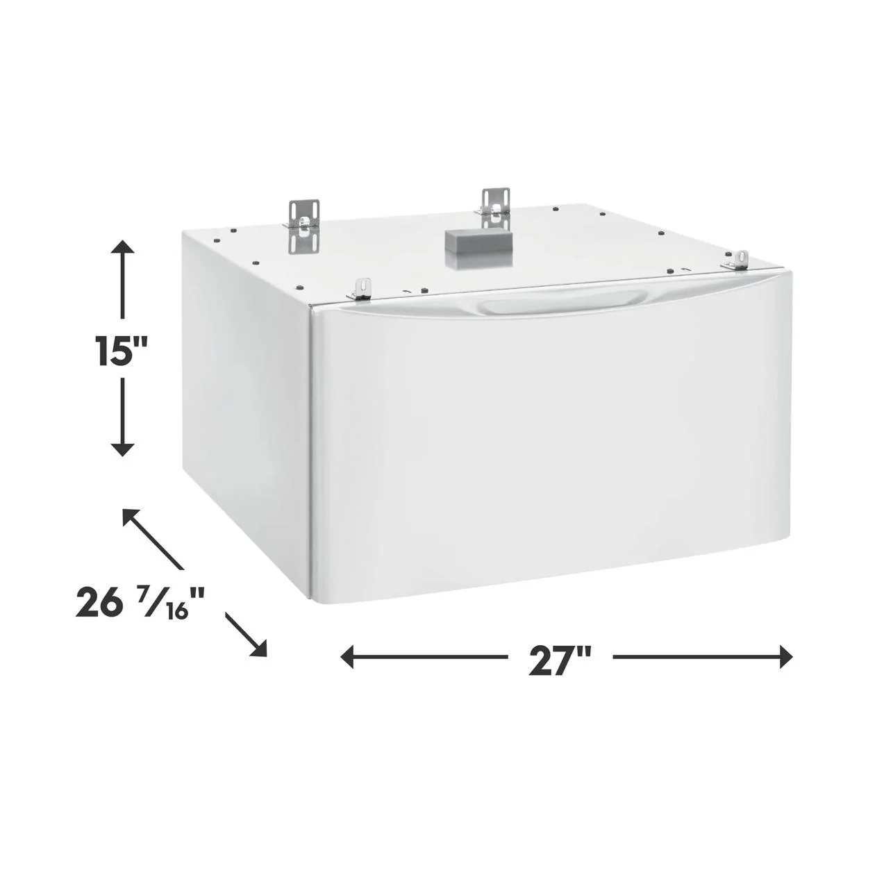 Electrolux ELPWD27MW Luxury-Glide® Pedestal with Spacious Storage Drawer - Matte White Finish - Image 2