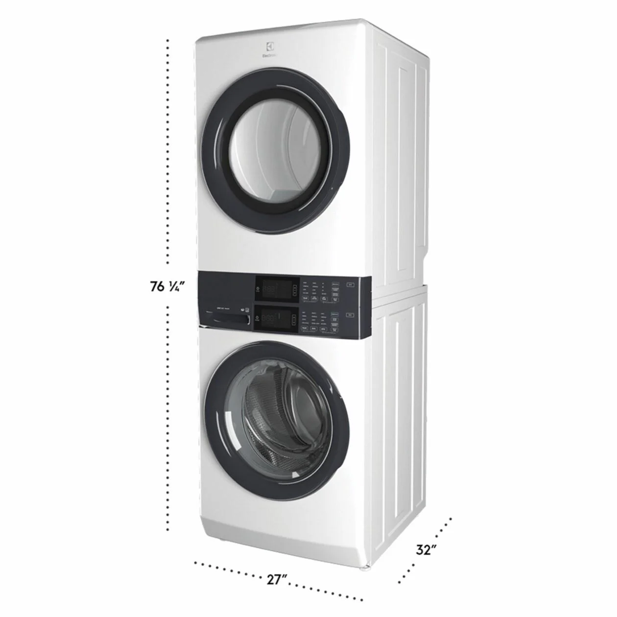 Electrolux ELTE7300AW Laundry Tower Single Unit Front Load 4.4 Cu. Ft. Washer & 8 Cu. Ft. Electric Dryer - Image 2