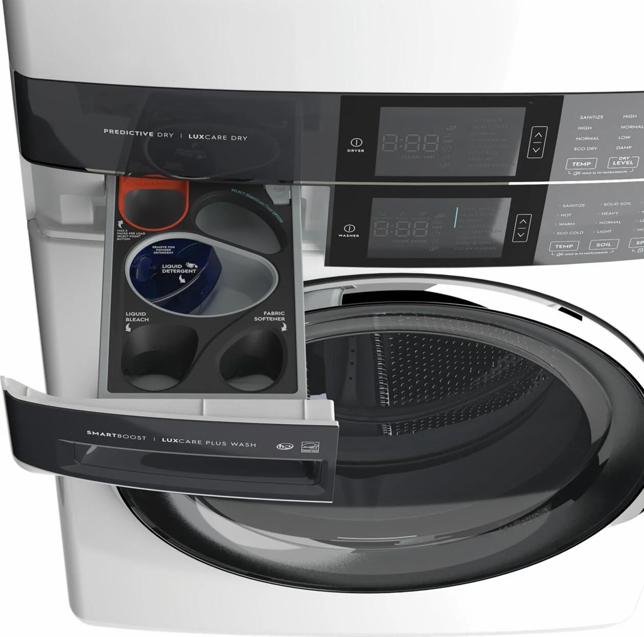 Electrolux ELTG7600AW Laundry Tower Single Unit Front Load 4.5 Cu. Ft. Washer & 8 Cu. Ft. Gas Dryer - Image 14