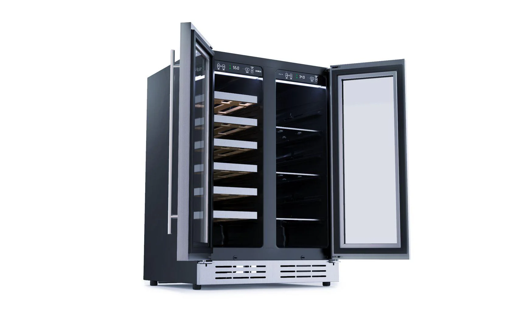 Elica EBF52SS1 French Door, Dual Zone, Beverage and Wine Center - Image 4