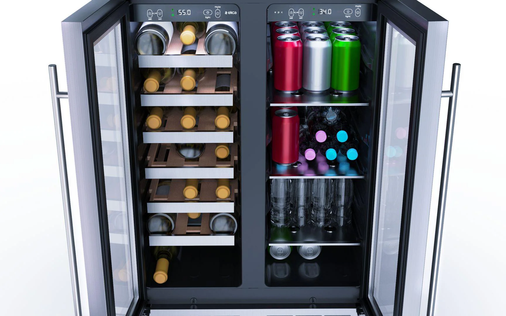 Elica EBF52SS1 French Door, Dual Zone, Beverage and Wine Center - Image 9