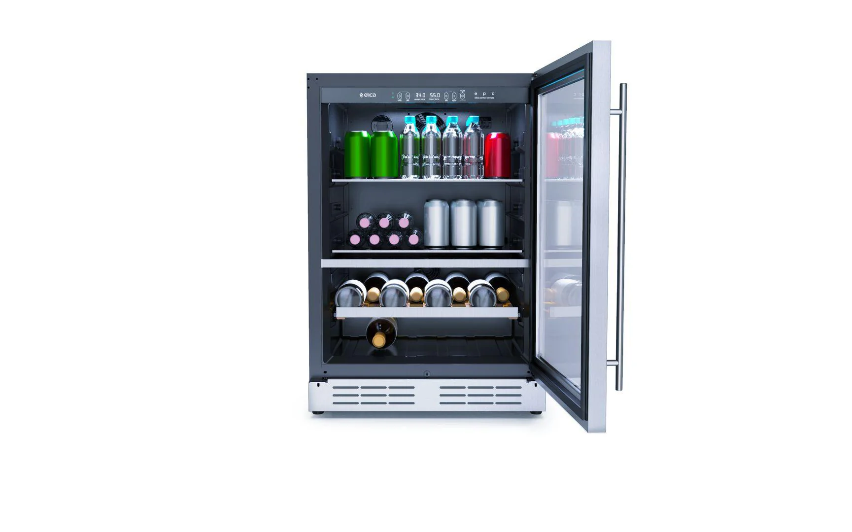 Elica EBS52SS1 Single Door, Dual Zone, Beverage and Wine Center - Image 7