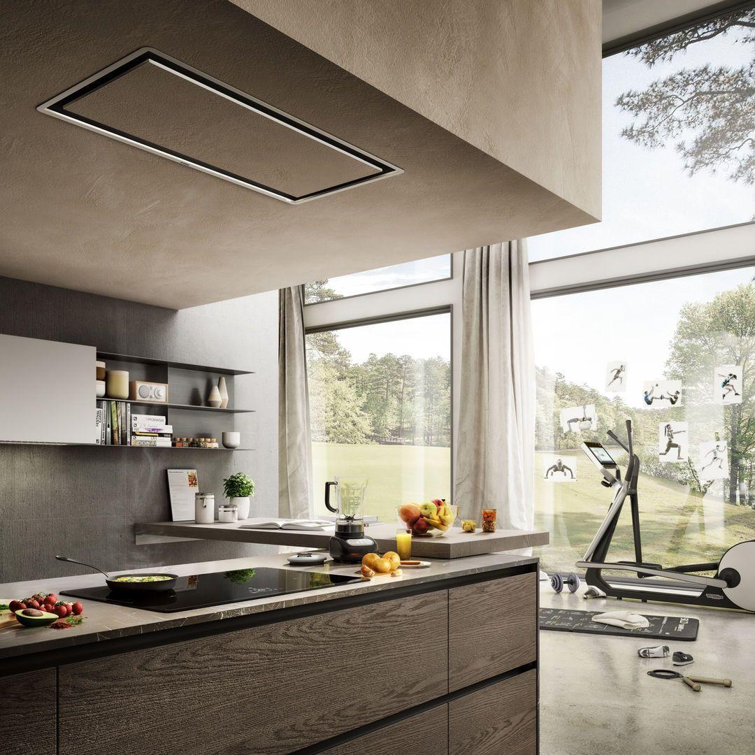 Elica EIL640DW ILLUSION Ceiling Range Hood 40" wide - 600CFM - Image 3