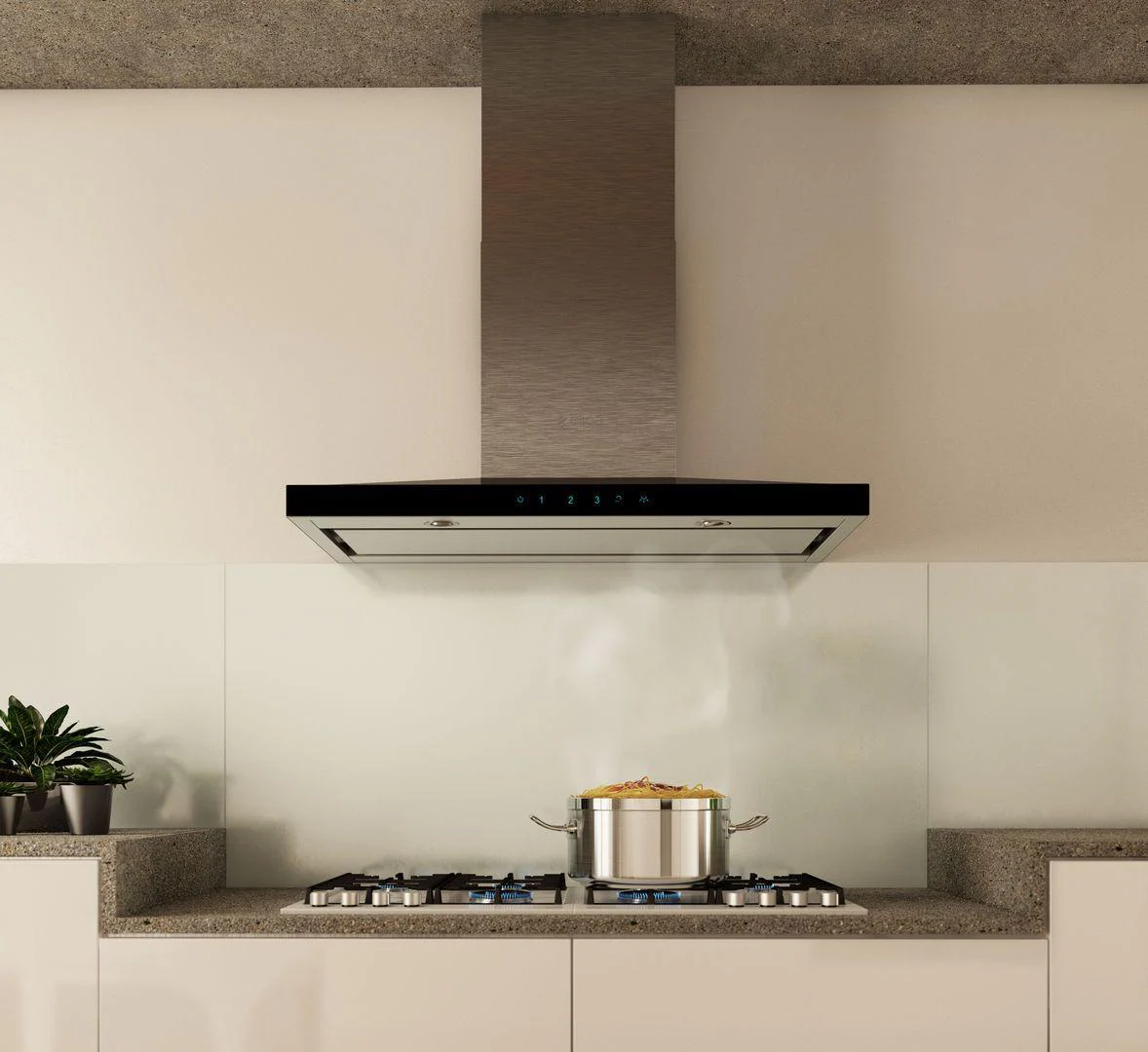 Elica ELG630S3 LUGANO Wall Mount Range Hood 30" wide - 600CFM - Image 4