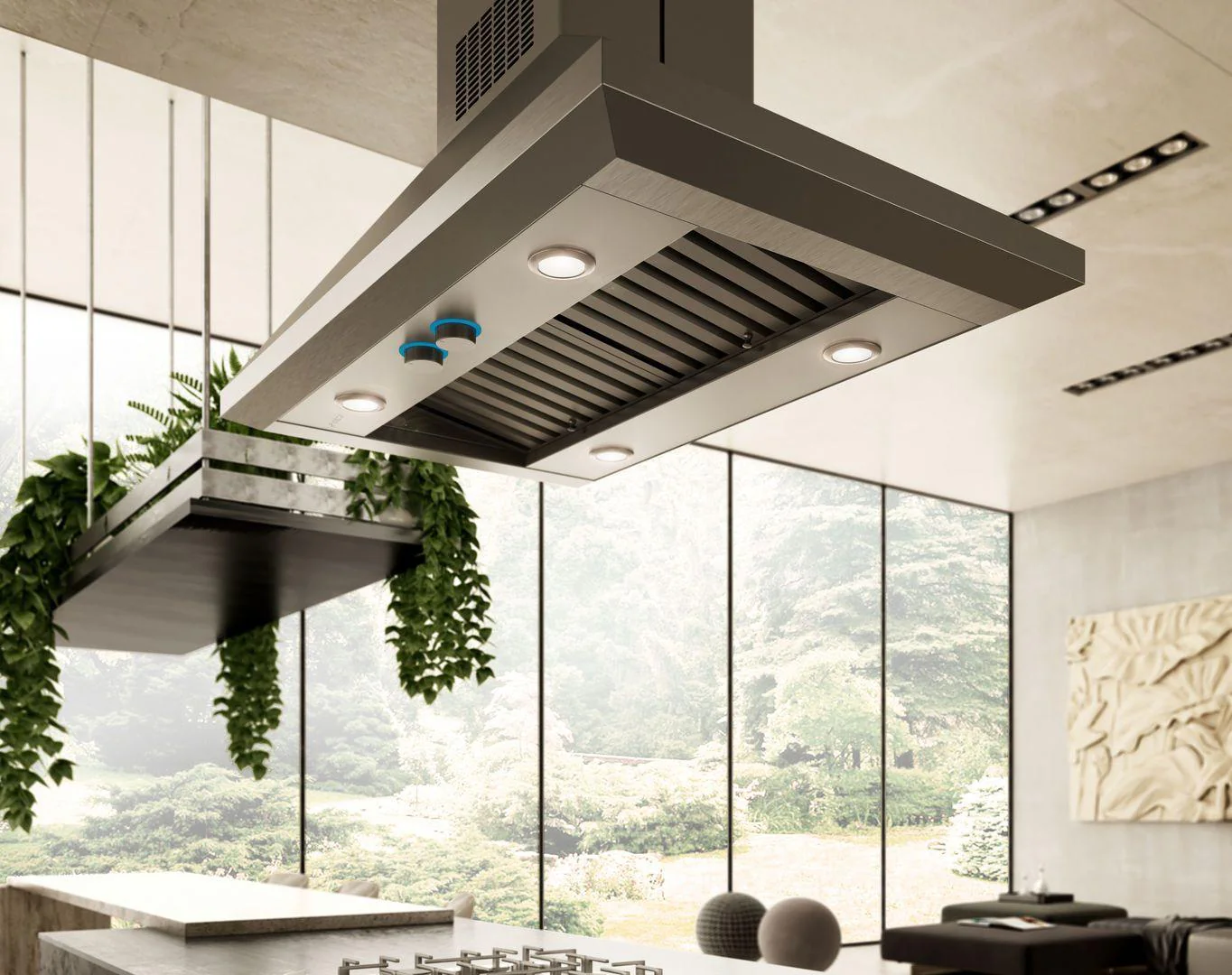 Elica ELI142S2 LEONE IS Island Range Hood 42" wide - 1200CFM - Image 3