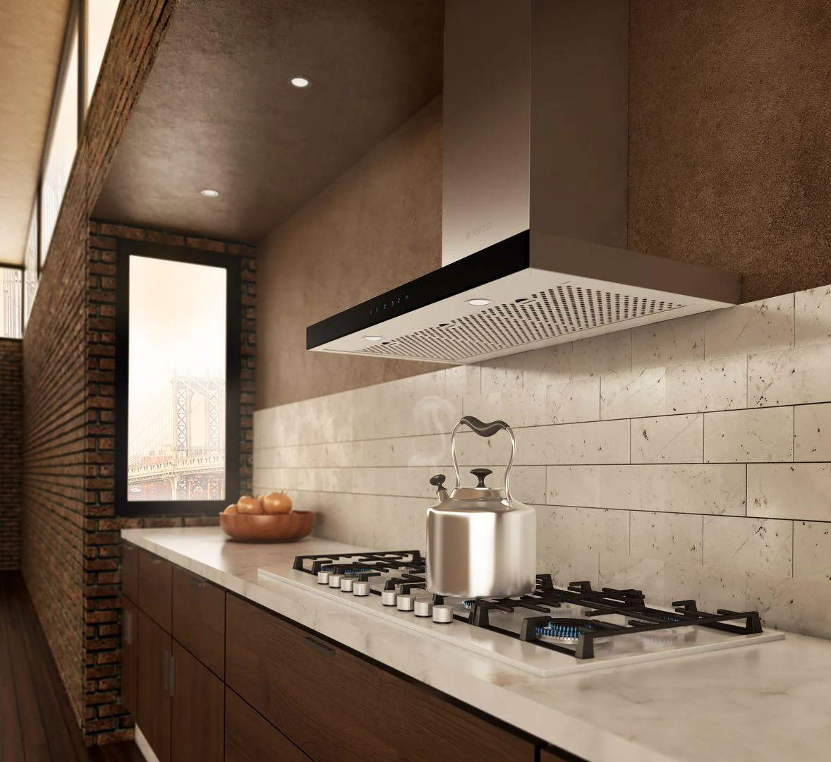 Elica EMZ630S3 MEZZANO Wall Mount Range Hood 30" wide - 600CFM - Image 3