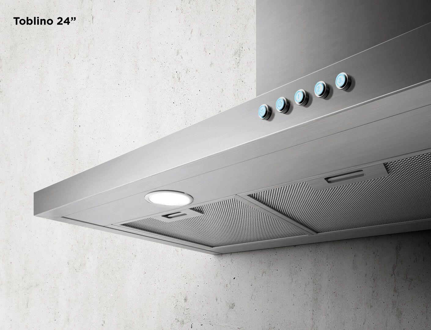 Elica ETB430S3 TOBLINO Wall Mount Range Hood 30" wide - 400CFM - Image 5