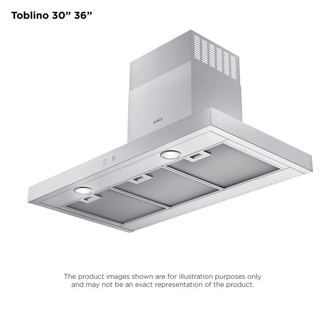Elica ETB436S3 TOBLINO Wall Mount Range Hood 36" wide - 400CFM - Image 2