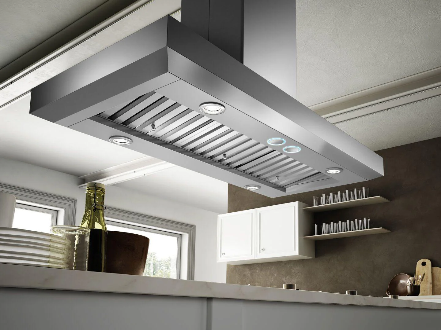 Elica EVI648S1 VAVANO IS Island Range Hood 48" wide - 600CFM - Image 3