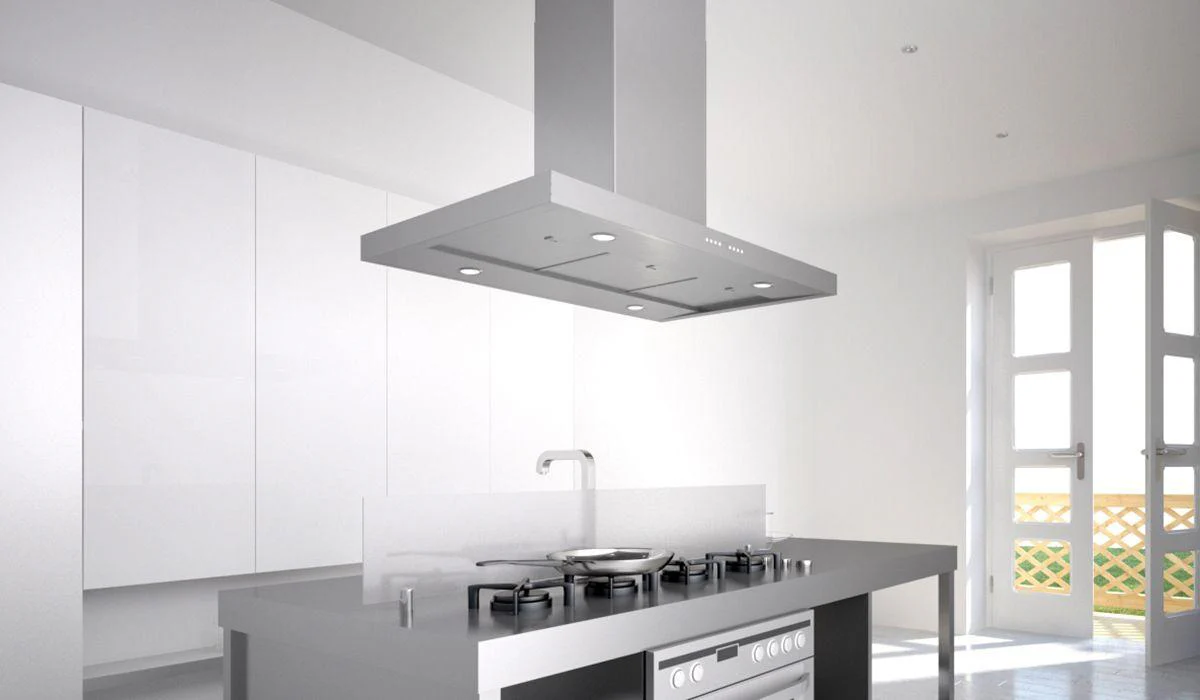 Faber 36" T-shape chimney island hood - Image 2