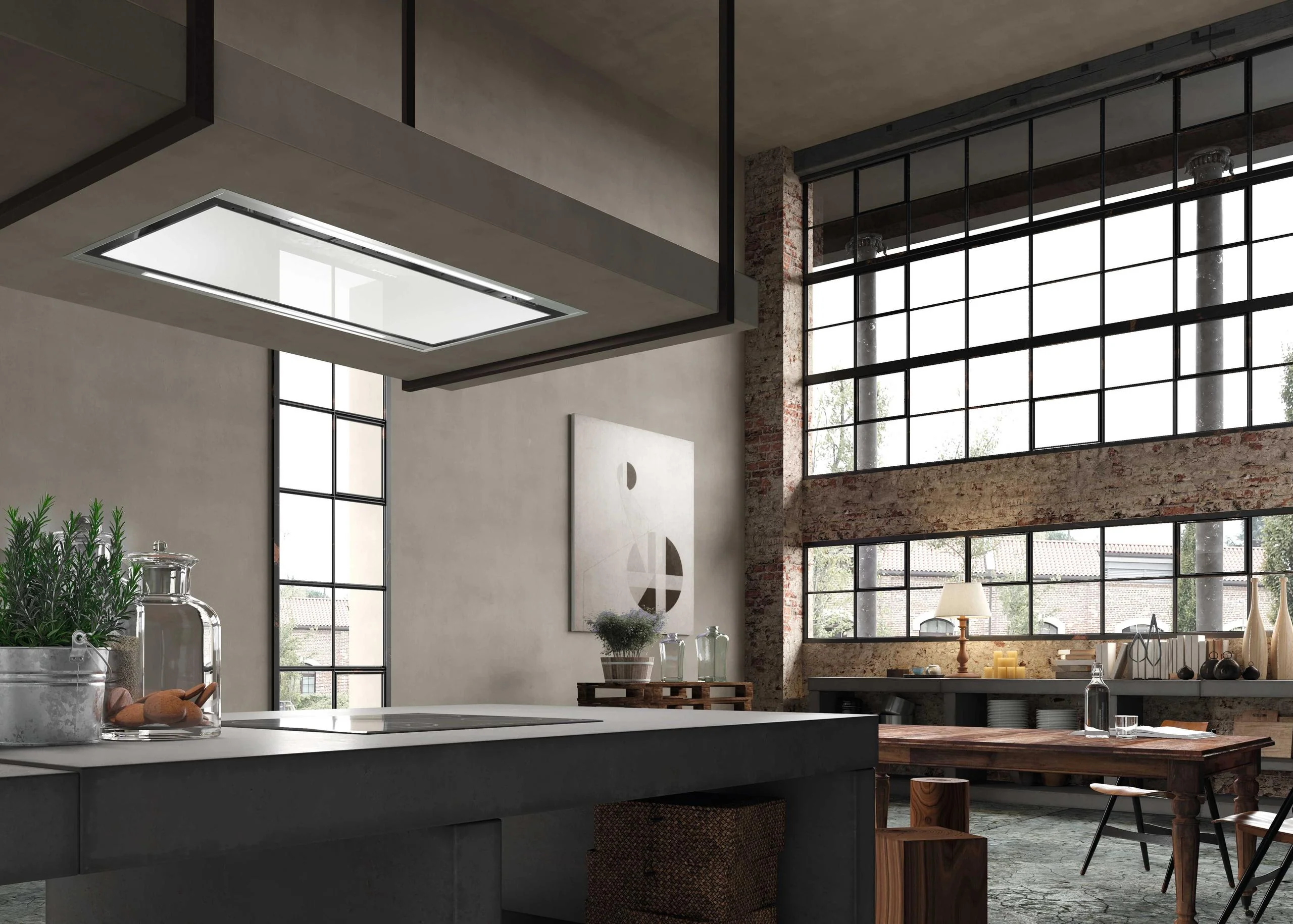 Faber STRTIS48WHV Stratus Ceiling 48x27 WH Glass - VAM - 600/395/295 - Image 2