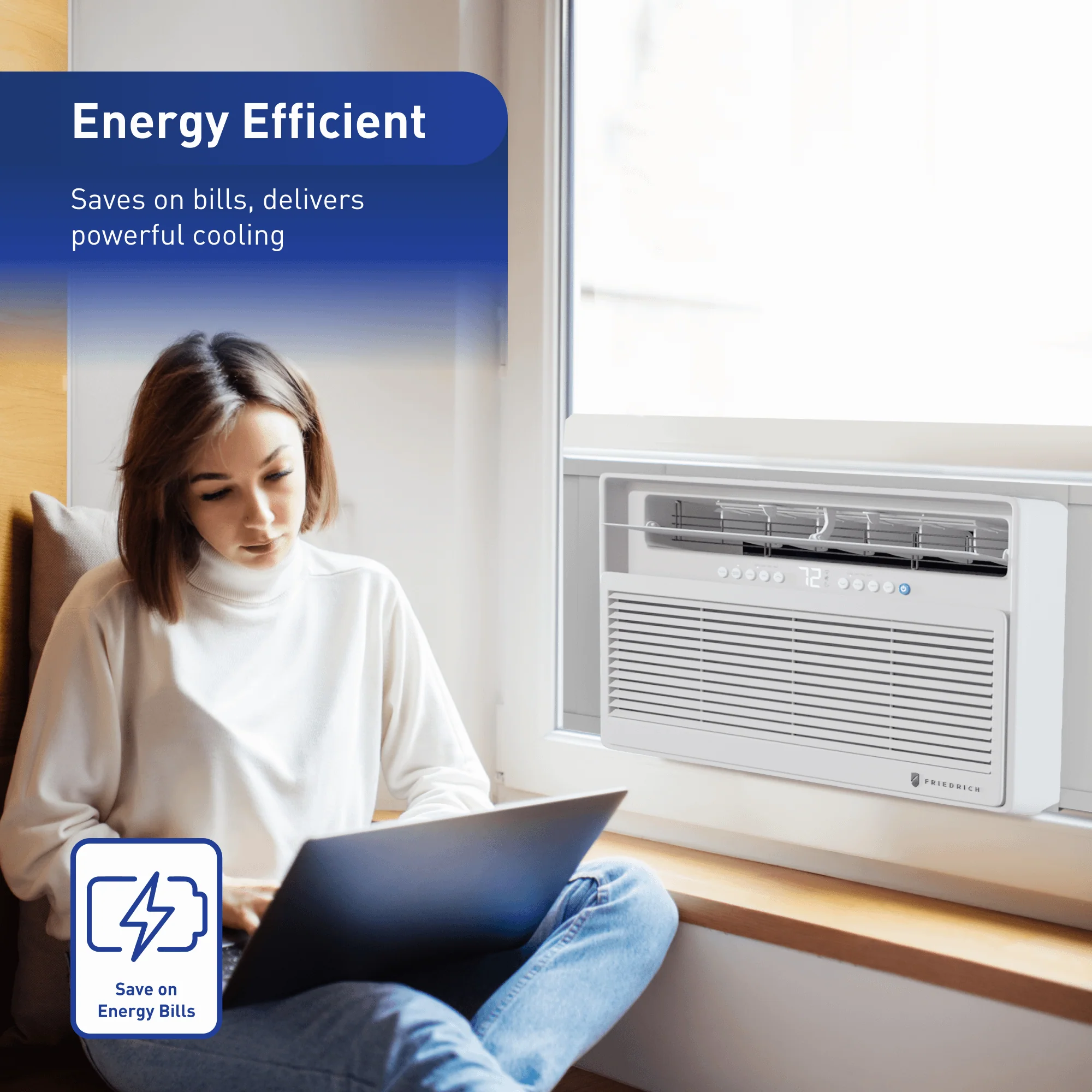 CCF10B10C Friedrich Chill Premier 10,000 BTU 115V Smart Window Air Conditioner - Cool Only - Image 10