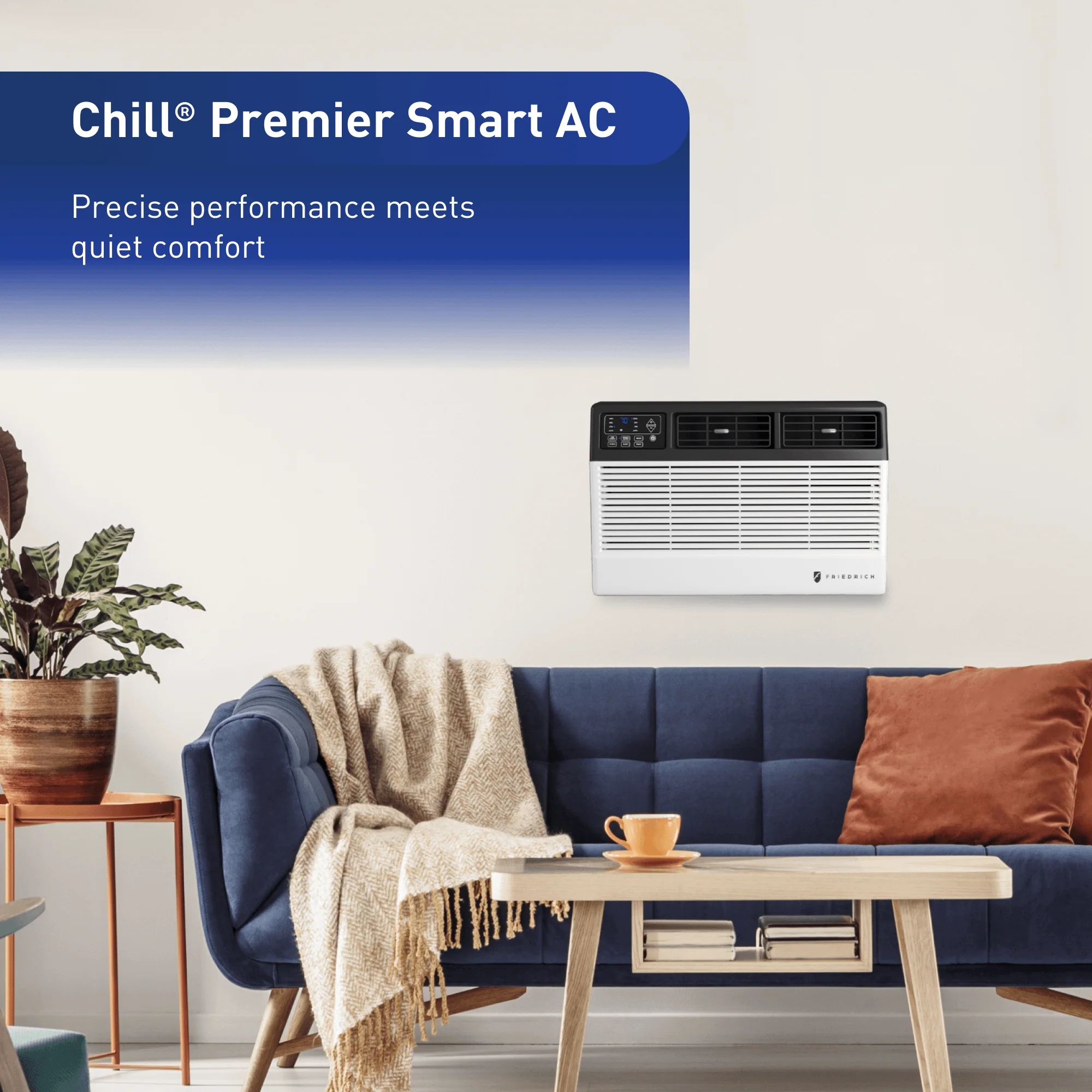 CCW06B10C Friedrich Chill Premier 6,000 BTU 115V Smart Window/Wall Air Conditioner - Cool Only - Image 5
