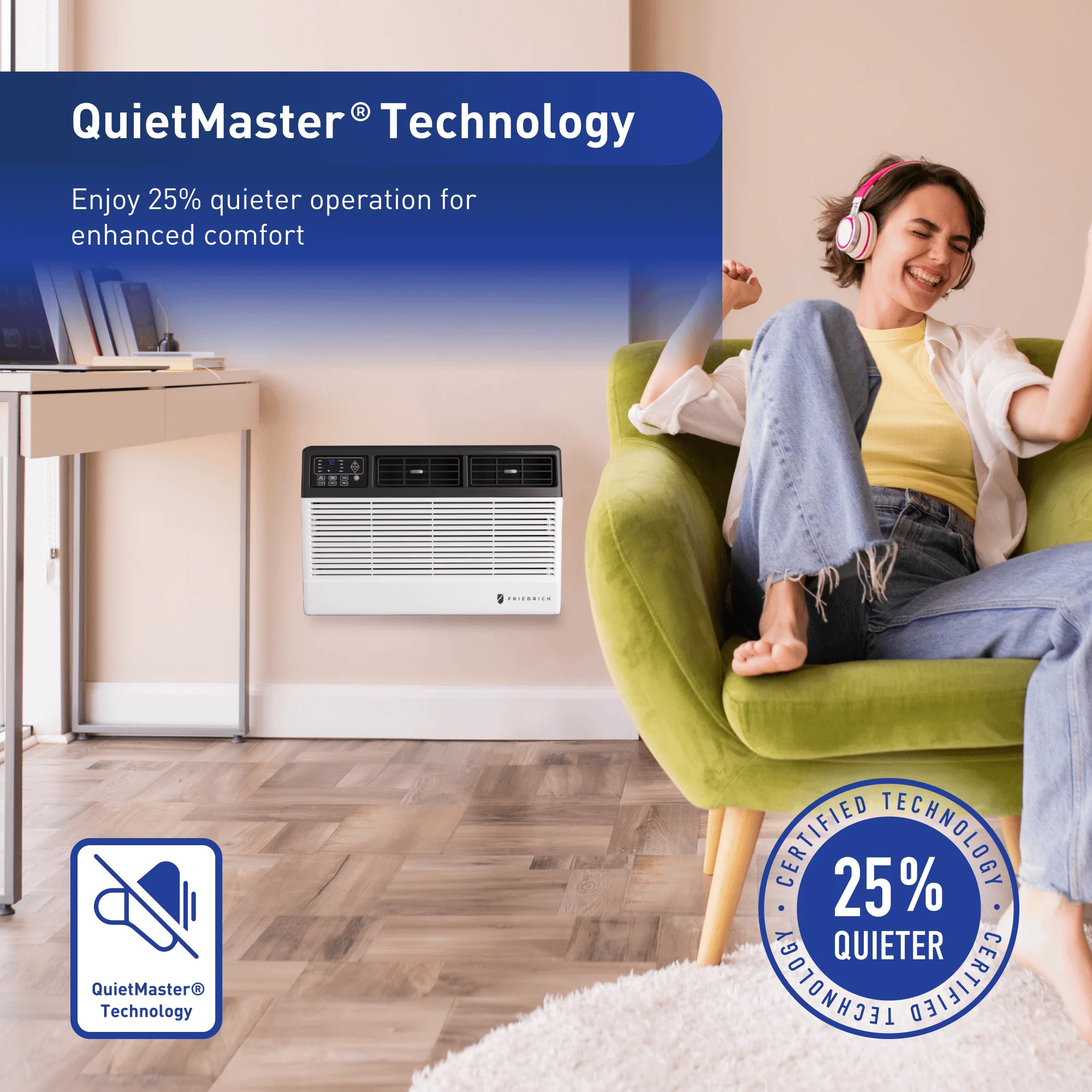 CCW08B10C Friedrich Chill Premier 8,000 BTU 115V Smart Window/Wall Air Conditioner - Cool Only - Image 10