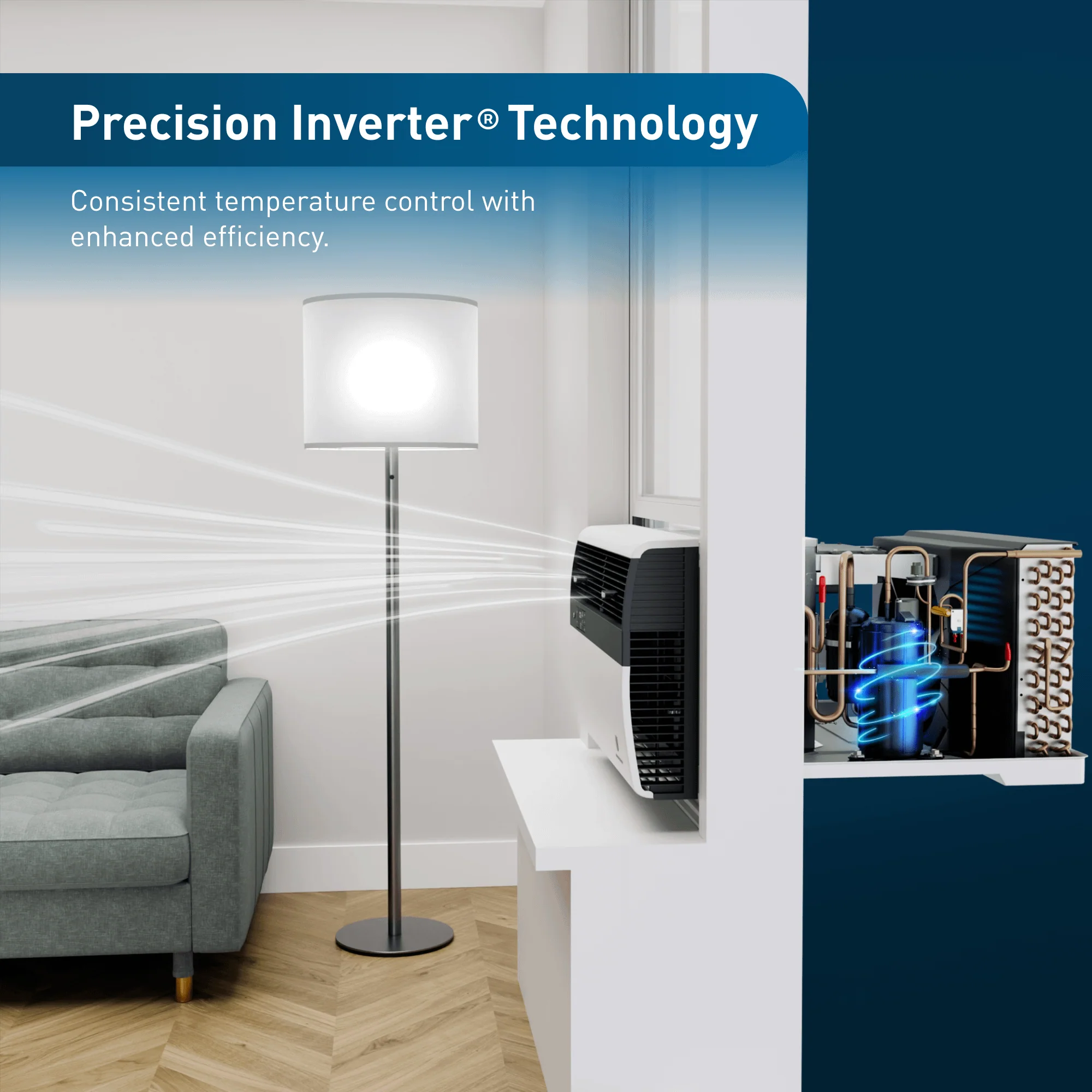 KCVM24B30A Friedrich K hl Inverter 24,000 BTU 230V Smart Window/Wall Air Conditioner - Cool only - Image 7
