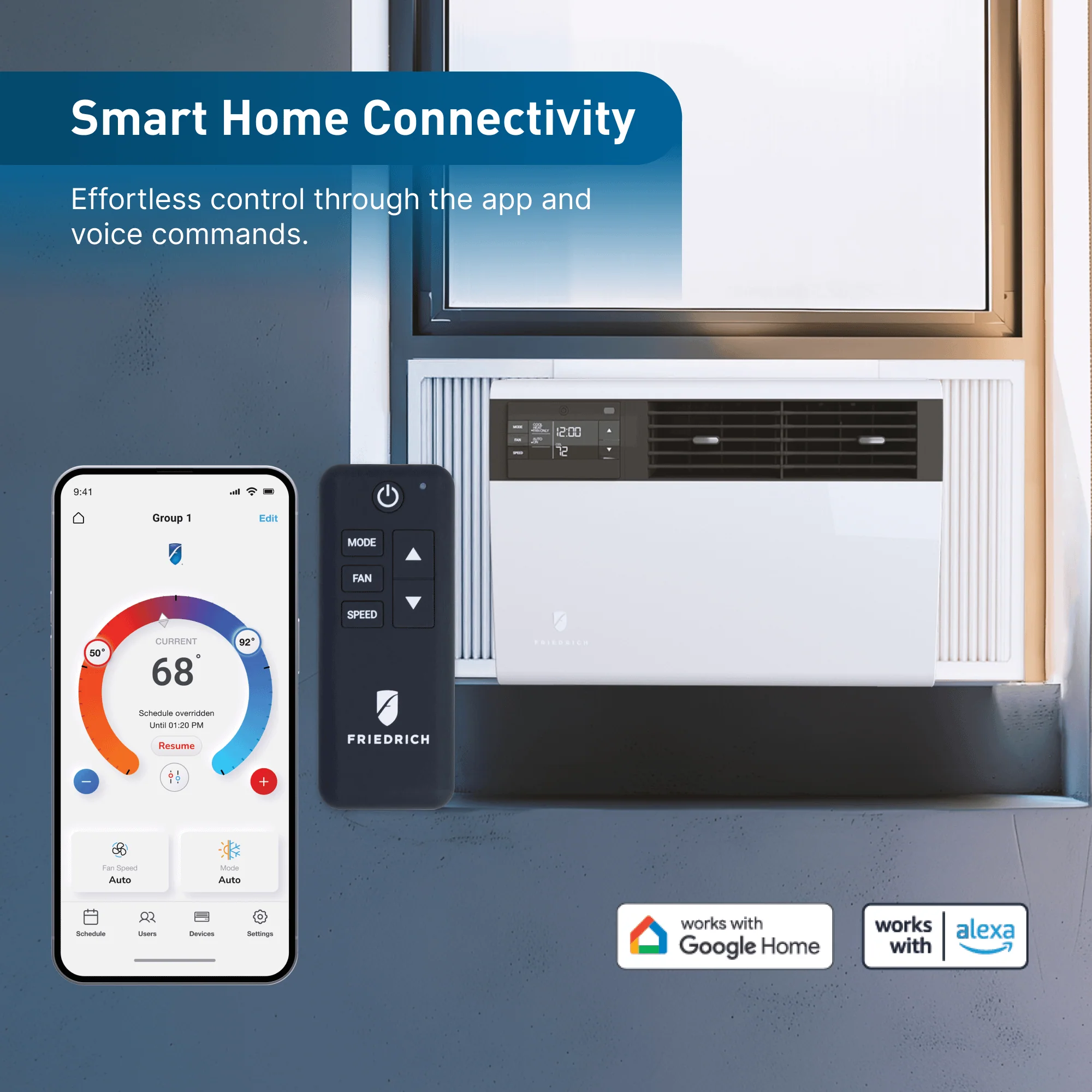 KCVS08B10A Friedrich K hl Inverter 8,000 BTU 115V Smart Window/Wall Air Conditioner - Cool only - Image 5