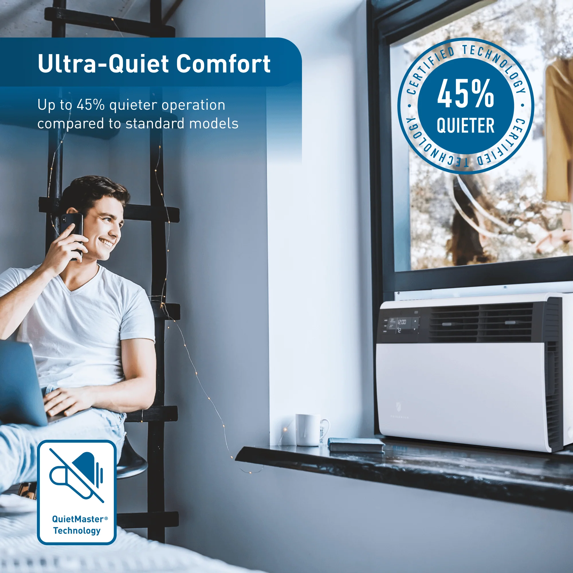 KCVS12B30A Friedrich K hl Inverter 12,000 BTU 230V Smart Window/Wall Air Conditioner - Cool only - Image 8