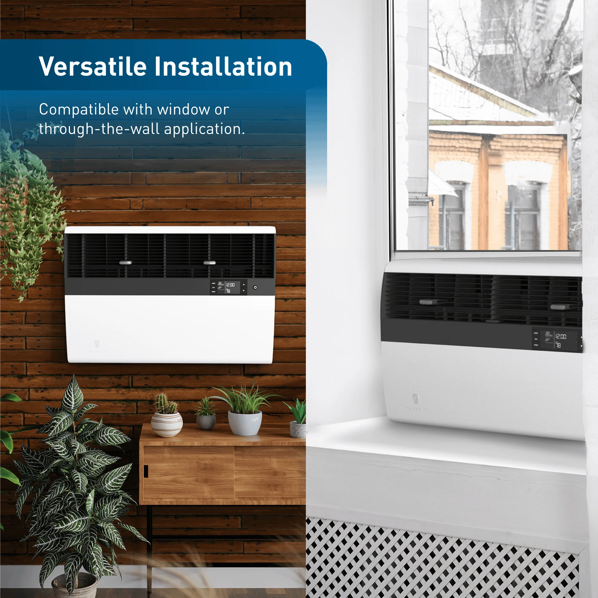 KEVL36B35A Friedrich K hl Inverter 36,000 BTU 230V Smart Window/Wall Air Conditioner with Electric Heat - Image 8