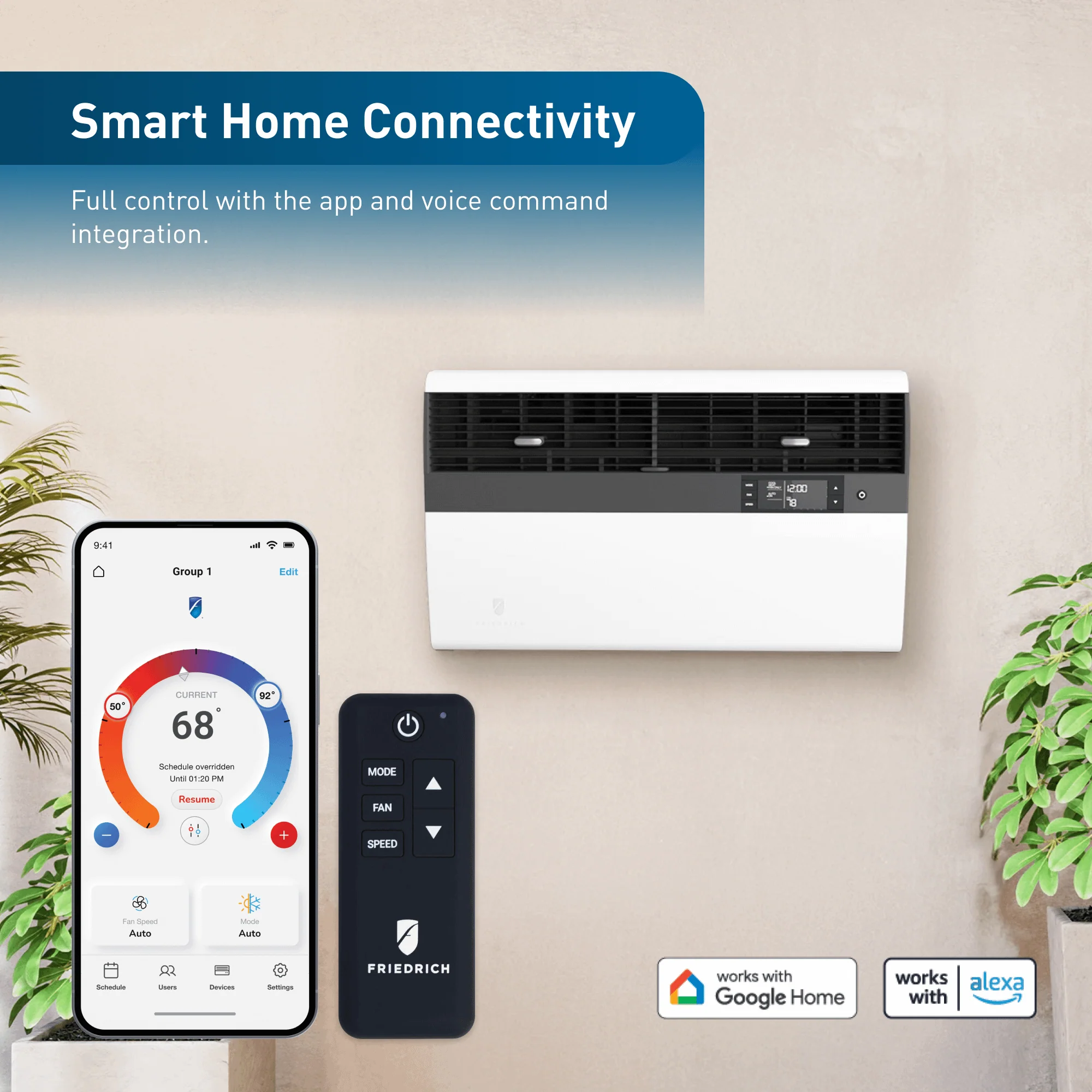 KHVL28B35A Friedrich K hl Inverter 28,000 BTU 230V Smart Window/Wall Air Conditioner with Heat Pump - Image 5