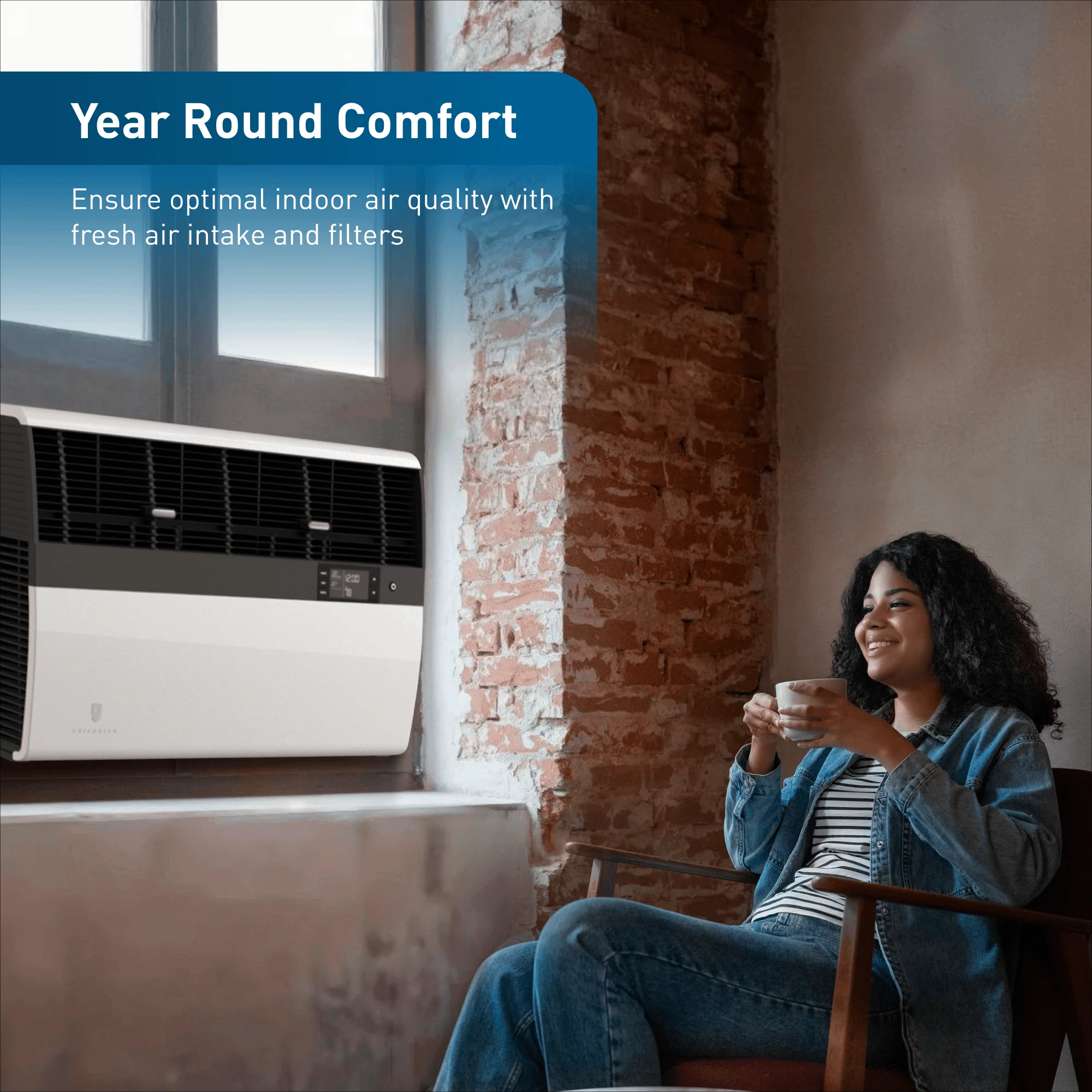 KHVQ10B11A Friedrich K hl Inverter 10,000 BTU 115V Smart Window/Wall Air Conditioner with Heat Pump - Image 6