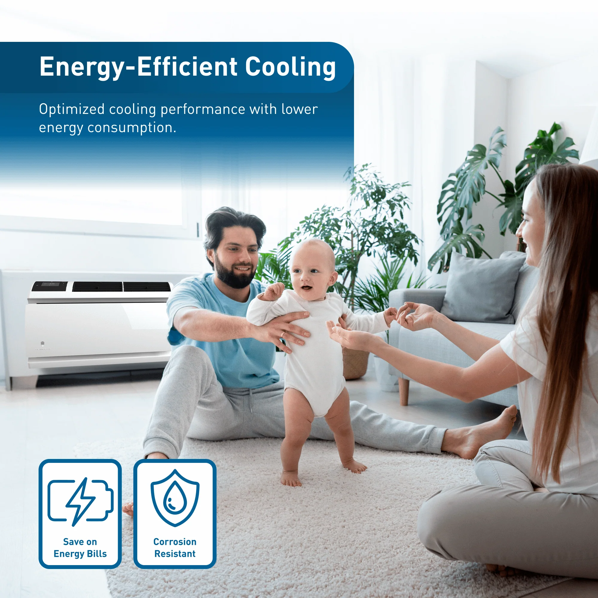 WCVT10B10A Friedrich WallMaster Inverter 10,000 BTU 115V Smart Through-the-Wall Air Conditioner - Cool Only - Image 6