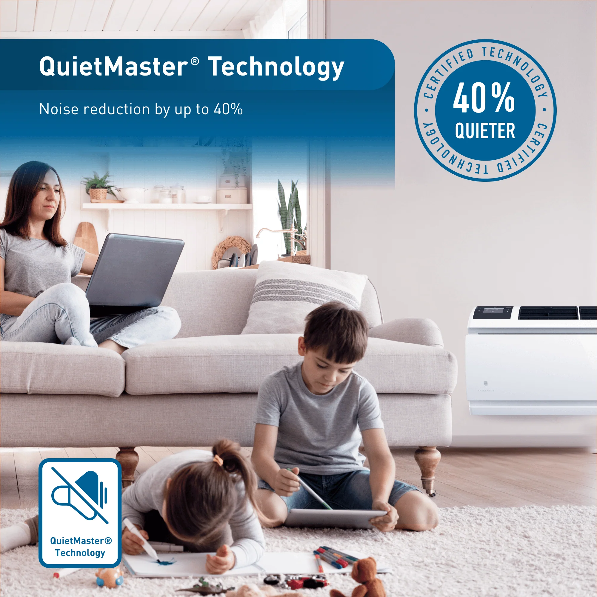 WCVT12B10A Friedrich WallMaster Inverter 12,000 BTU 115V Smart Through-the-Wall Air Conditioner - Cool Only - Image 5