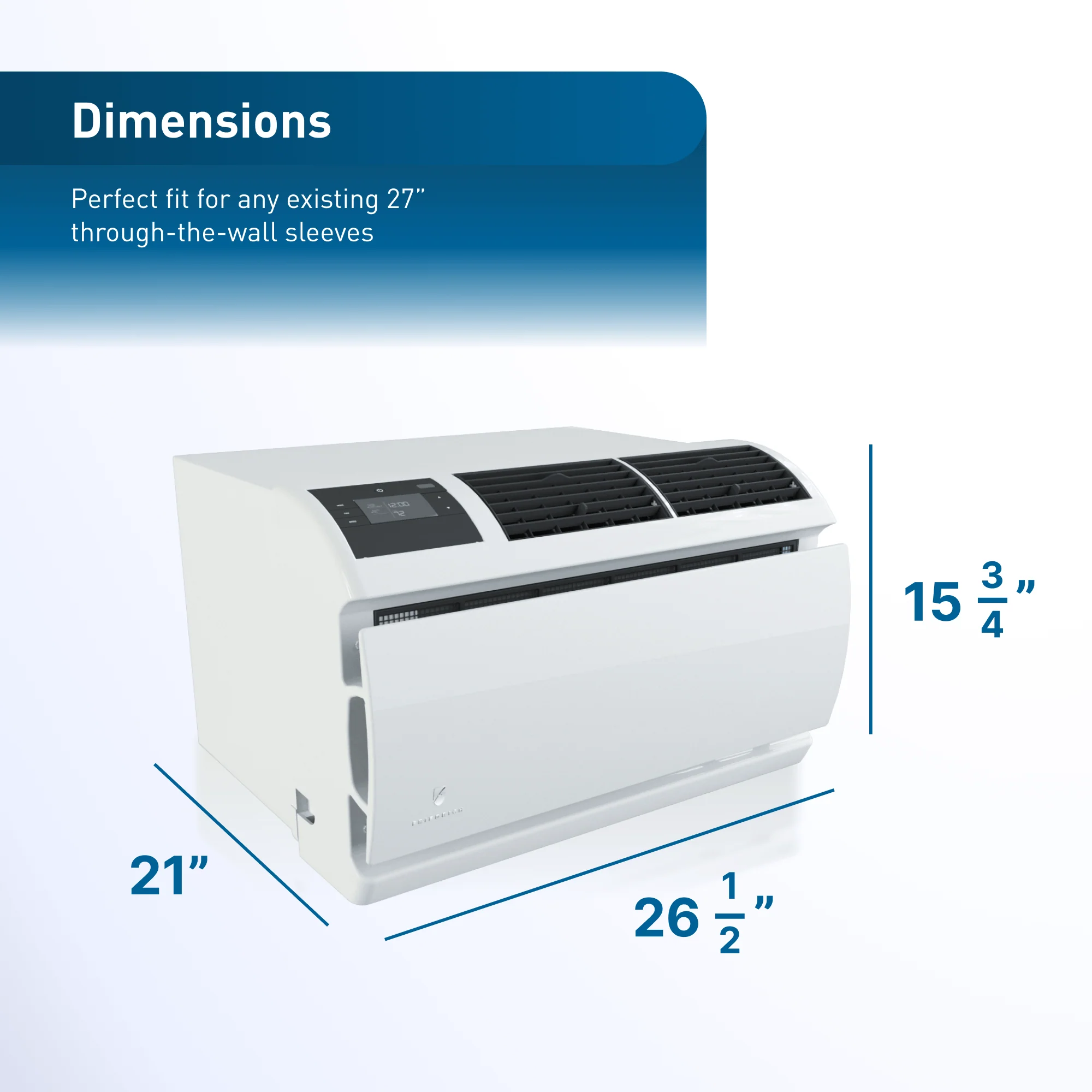 WCVT12B10A Friedrich WallMaster Inverter 12,000 BTU 115V Smart Through-the-Wall Air Conditioner - Cool Only - Image 8
