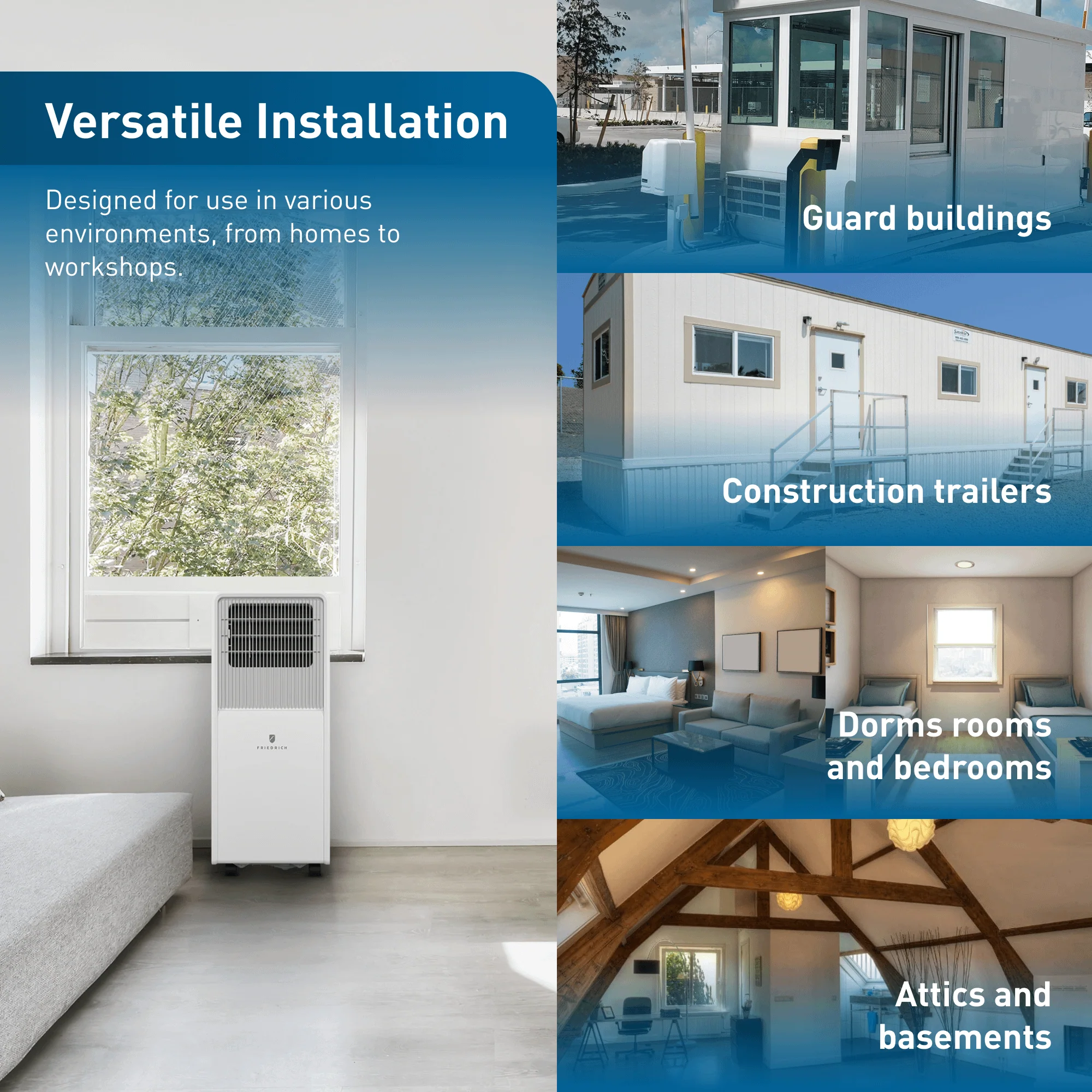 ZCP10SB Friedrich ZoneAire Compact 10,000 BTU Single-Hose Smart Portable Air Conditioner - Image 12
