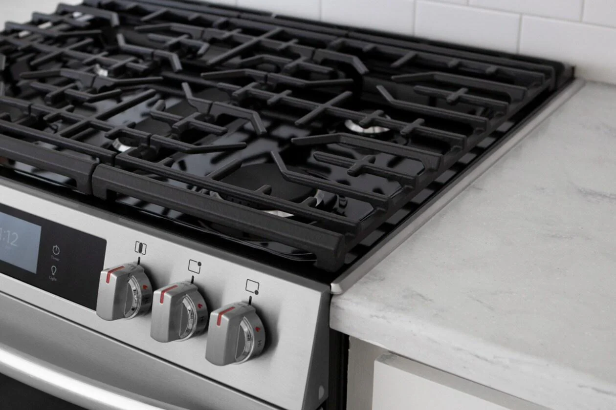 Frigidaire 11NBSTGSSS Front Control Gas Range Stainless Steel 4-Piece Trim Kit - Image 5
