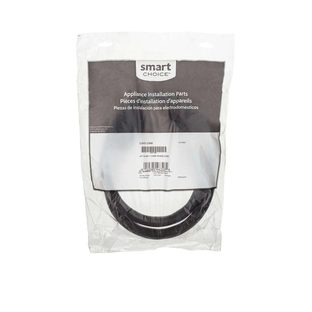 Frigidaire 5304512986C10 Smart Choice 4' 50 Amp 4 Wire Range Cord - Image 3