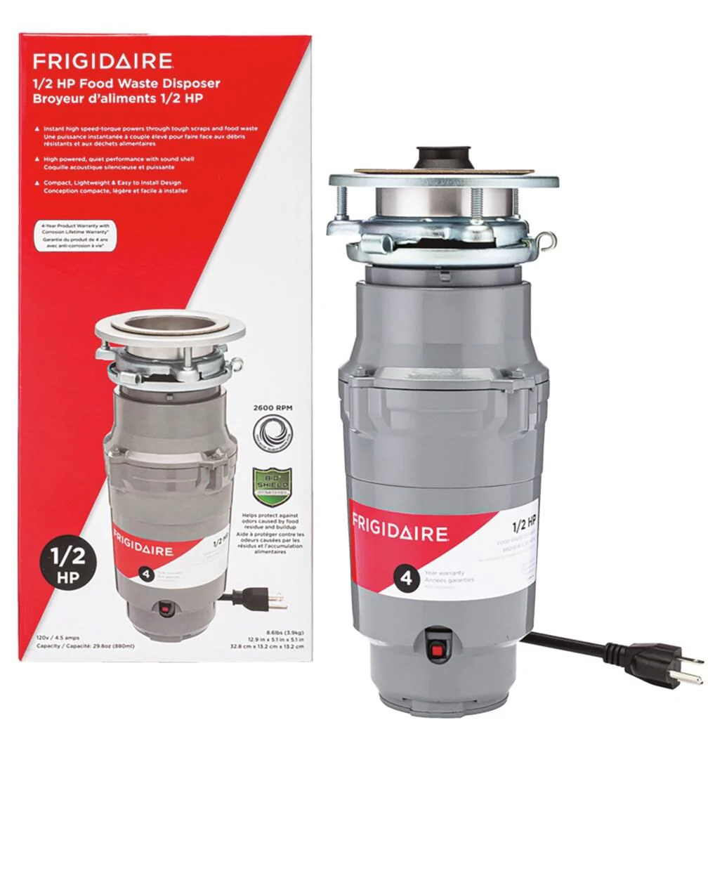 Frigidaire FF05DISPC1 1/2HP Corded Disposer - Image 5