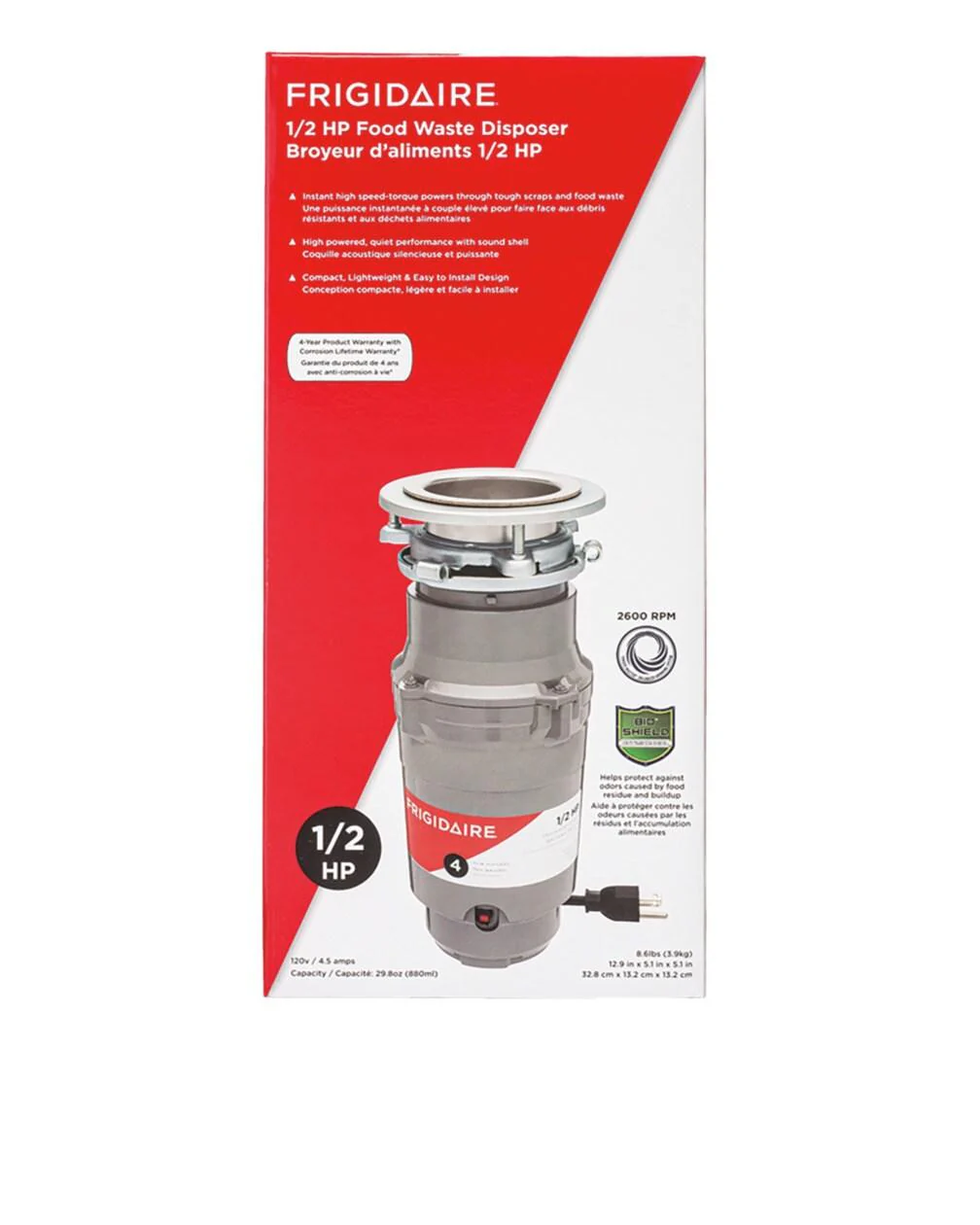 Frigidaire FF05DISPC1 1/2HP Corded Disposer - Image 6