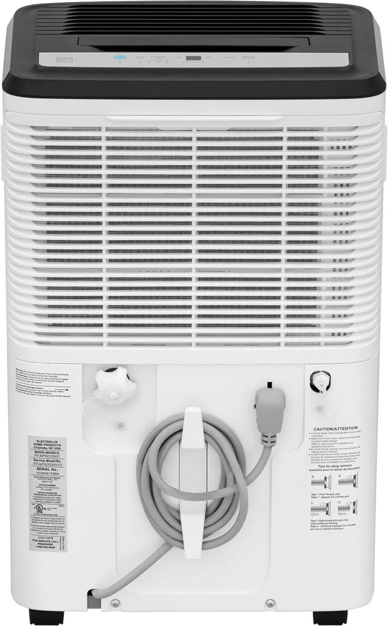 Frigidaire FFAP5034W1 50 Pint Dehumidifier with Pump (Energy Star® Certified) - Image 17