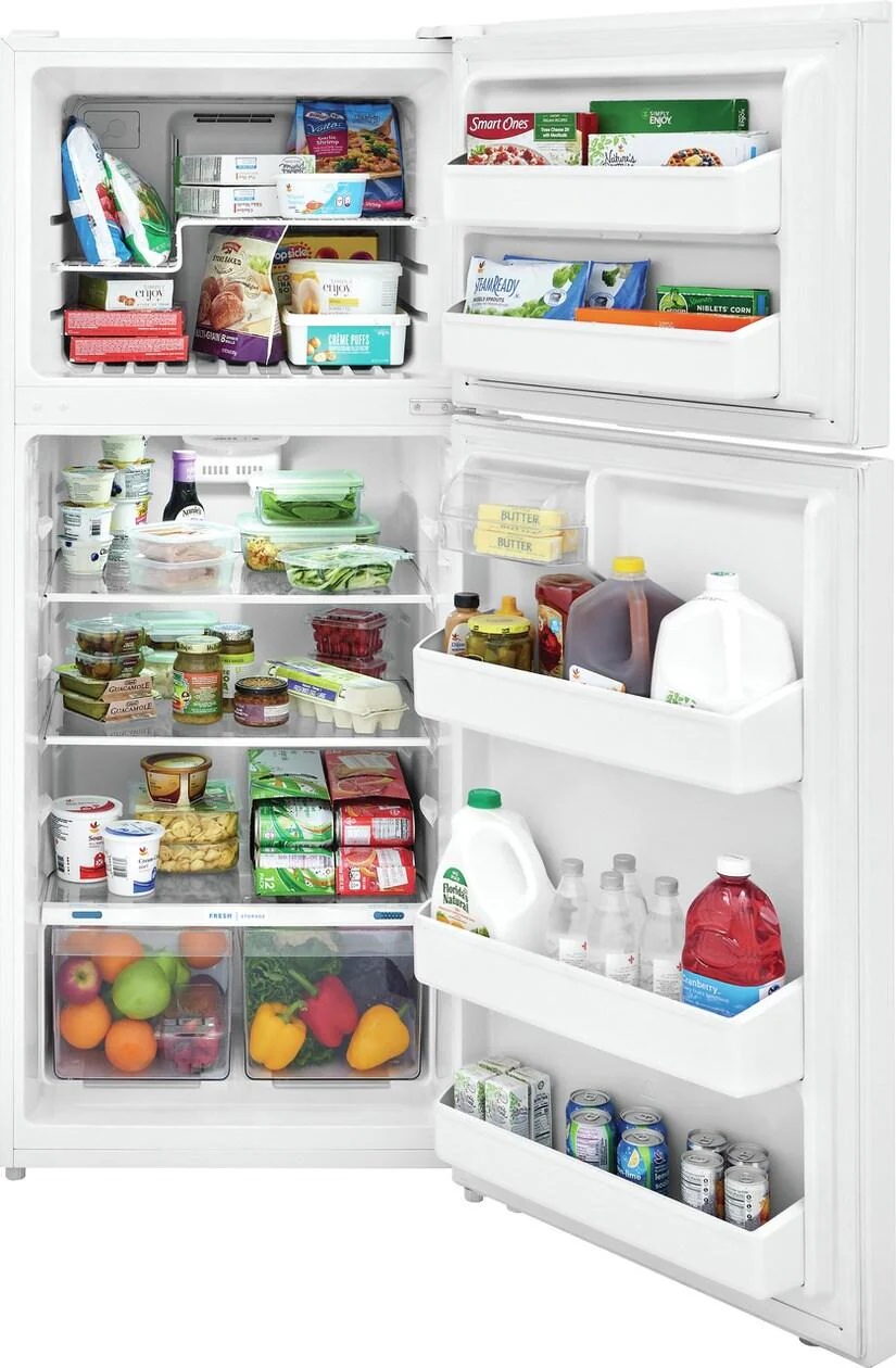 Frigidaire FFHT1822UW 18 Cu. Ft. Top Freezer Refrigerator - Image 4