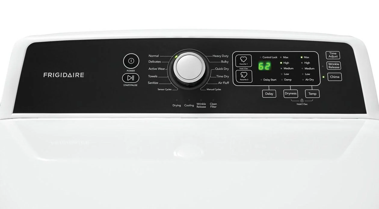 FFRG4120SW Frigidaire 6.7 Cu. Ft. Free Standing Gas Dryer - Image 5