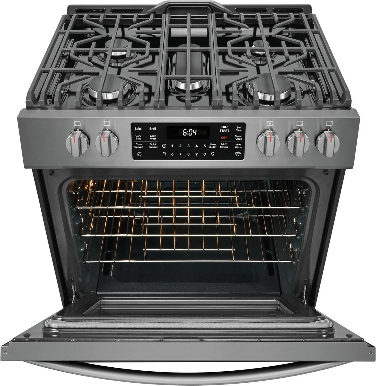 Frigidaire Gallery 30" Front Control Gas Range with Air Fry - Image 4