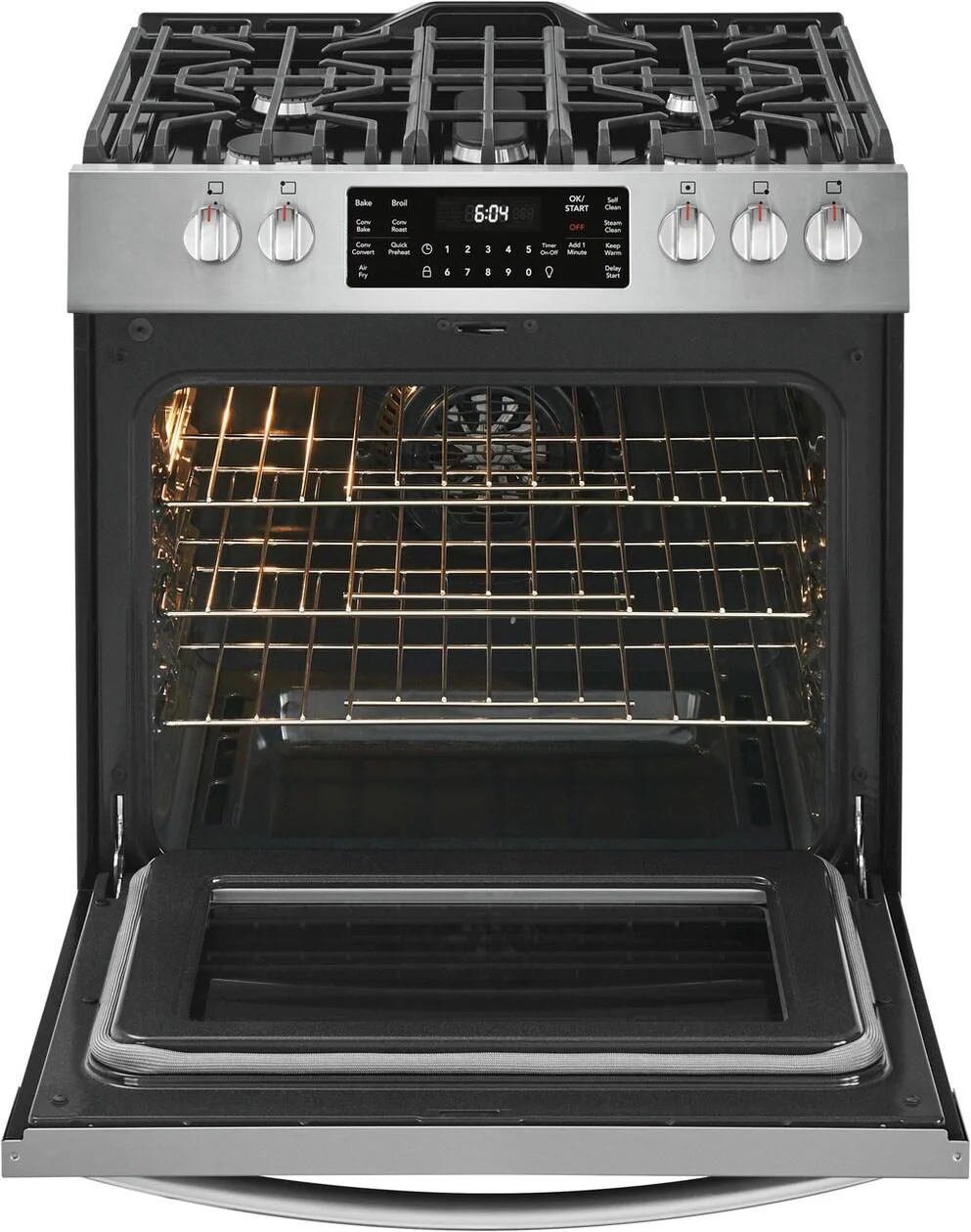 Frigidaire Gallery 30" Front Control Gas Range with Air Fry - Image 5