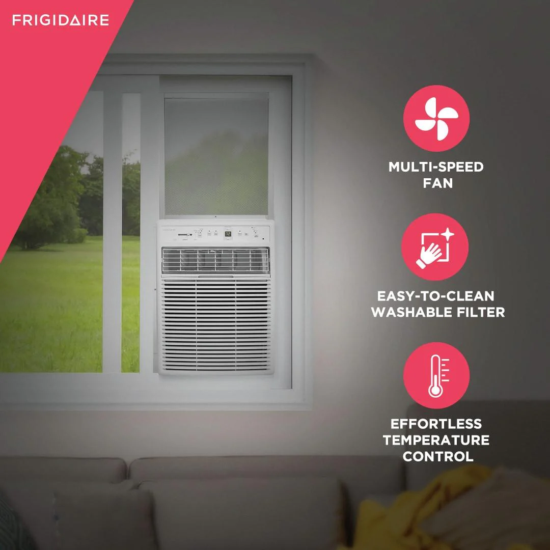 Frigidaire FHSC082WB1 8,000 BTU Slider Casement Window Room Air Conditioner - Image 3