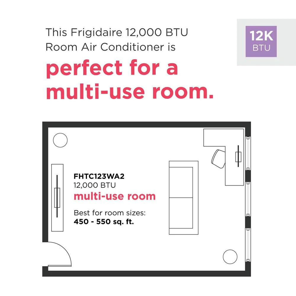 Frigidaire FHTC123WA2 12,000 BTU Wall Room Air Conditioner 208/230 V - Image 3