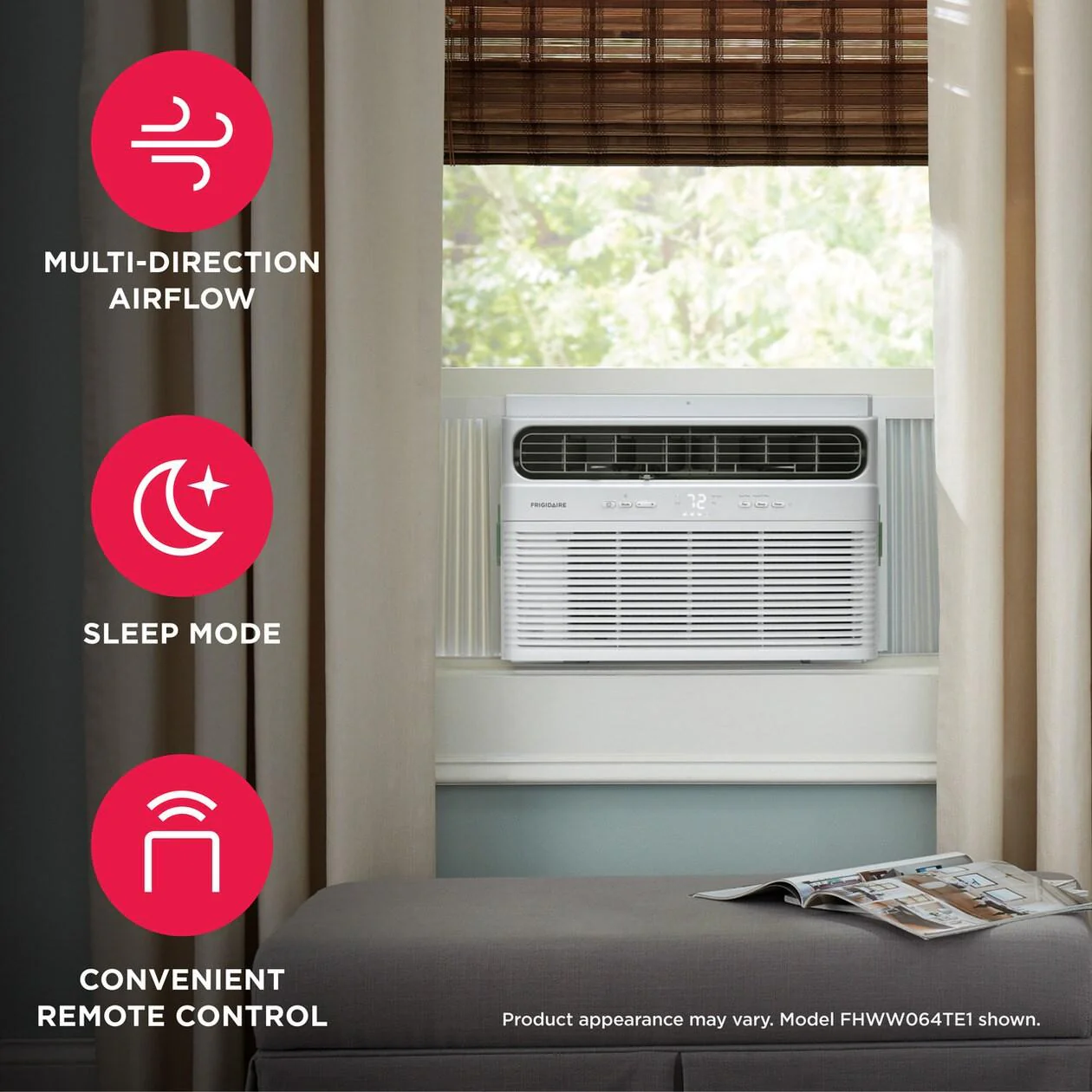 Frigidaire FHWC064TE1 6,000 BTU Window Room Air Conditioner - Image 4