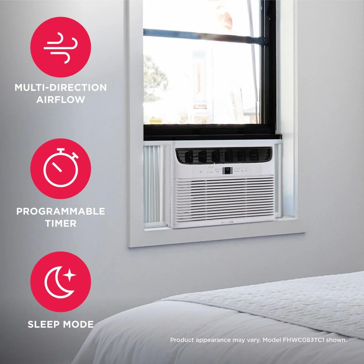 Frigidaire FHWC083TC1 8,000 BTU Window Room Air Conditioner - Image 4
