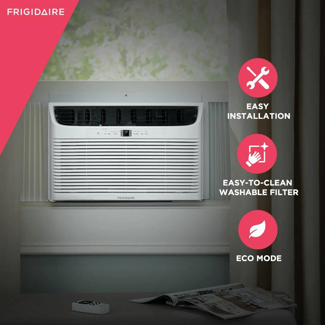 FHWE252WA2 Frigidaire 25,000 BTU Window Air Conditioner with Supplemental Heat and Slide Out Chassis - Image 4