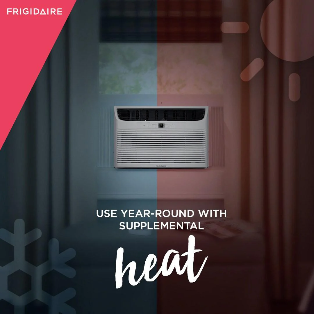 FHWE252WA2 Frigidaire 25,000 BTU Window Air Conditioner with Supplemental Heat and Slide Out Chassis - Image 5