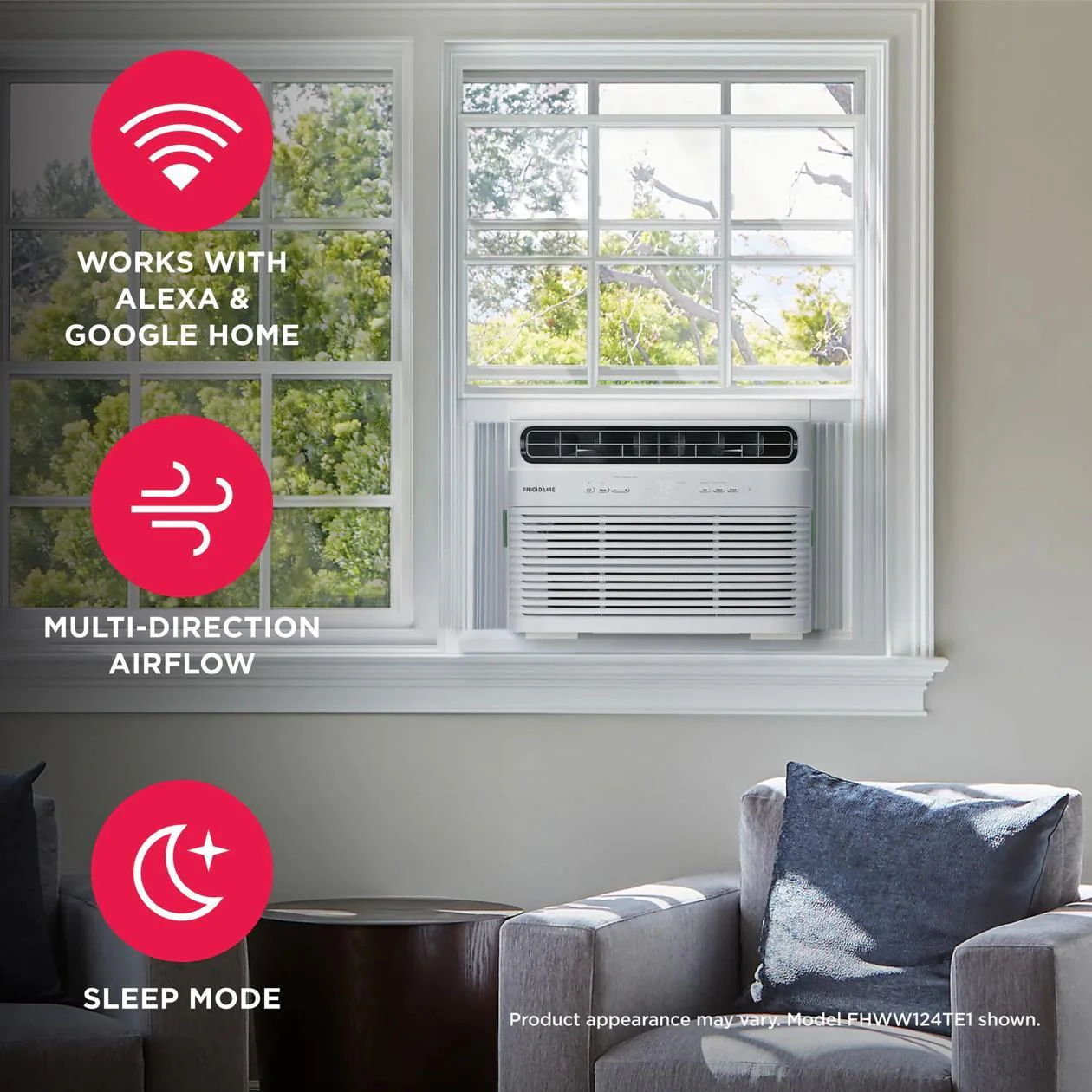 Frigidaire FHWW144TF1 14,000 BTU Window Room Air Conditioner with Wi-Fi - Image 5