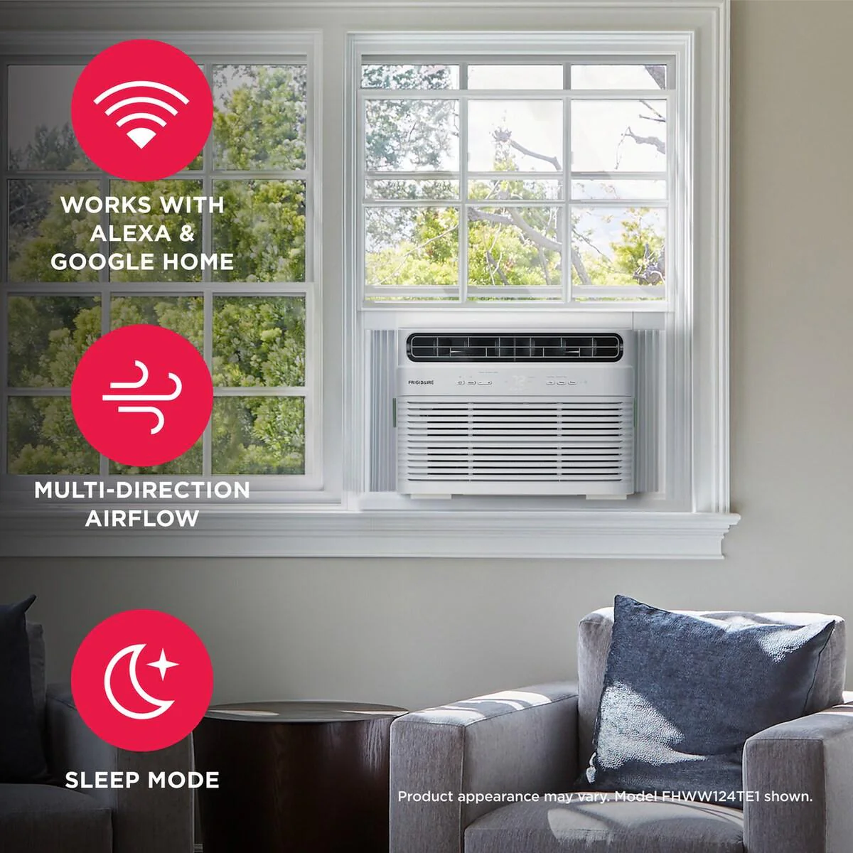 Frigidaire FHWW184WE2 18,000 BTU Window Room Air Conditioner with Wi-Fi - Image 3