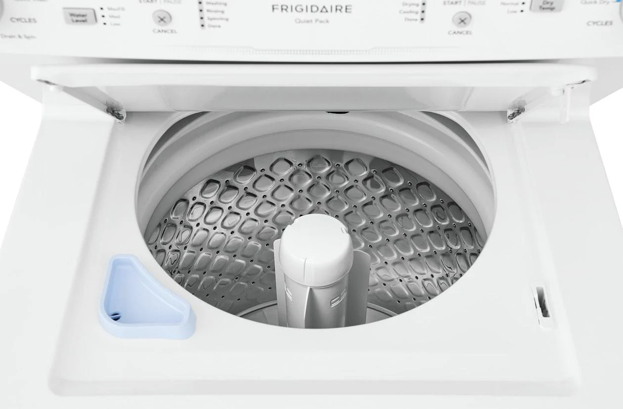 Frigidaire FLCE7523AW Electric Long Vent Stacked Laundry Center - 3.9 Cu. Ft Washer and 5.5 Cu. Ft. Dryer - Image 4